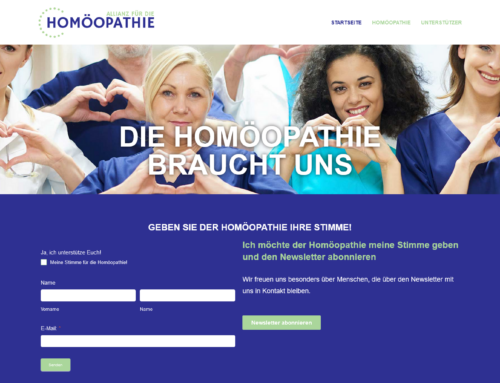 Eine neue Allianz für Homöopathie geht an die Öffentlichkeit